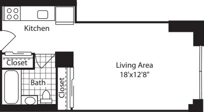 Studio-420C floor plan
