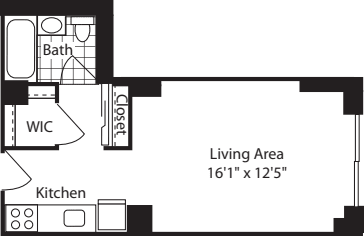 Studio-Res1 FLR 3-7 floor plan