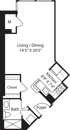 Vienna Studio floor plan