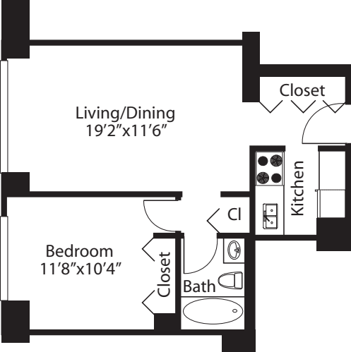 E floor plan