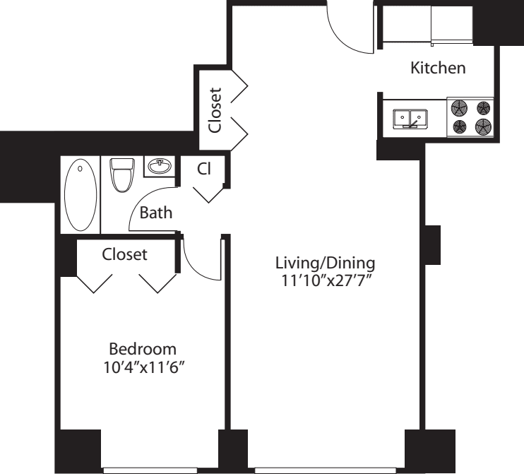 N floor plan
