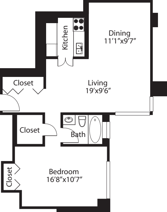 A floor plan