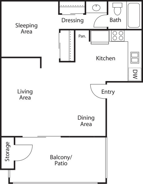 Studio floor plan