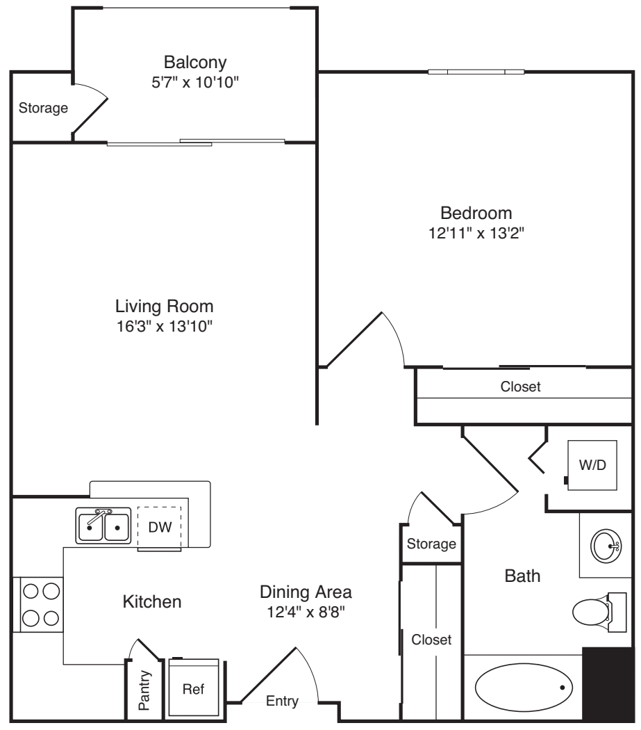Unit Type (K) floor plan