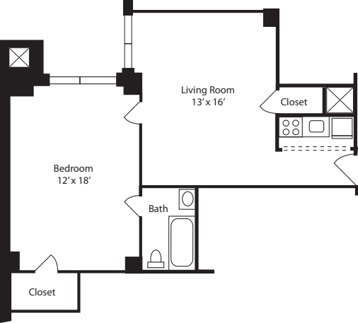 Plan F- 12th Floor floor plan