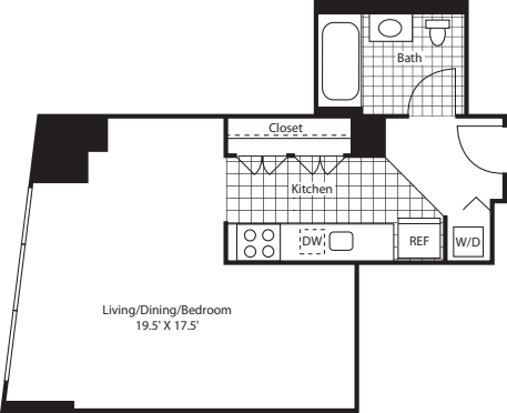 Studio floor plan