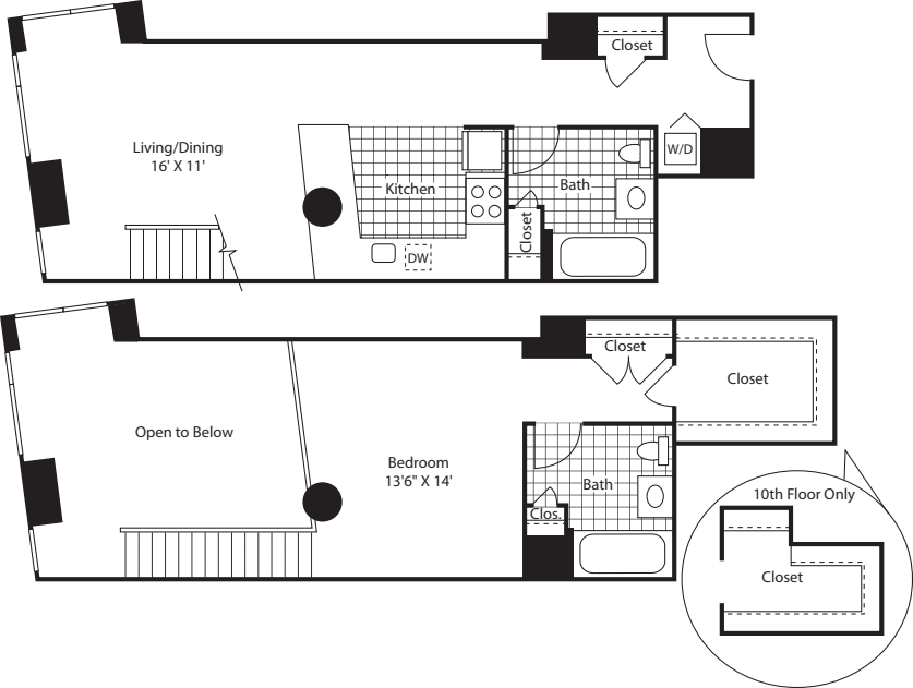 Studio Loft H1 floor plan