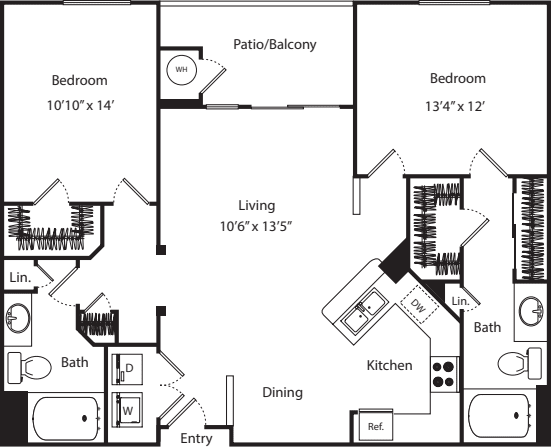 The Manhattan floor plan