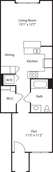 Studio 590 floor plan