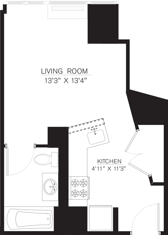 Studio B Line floors 5-50 floor plan