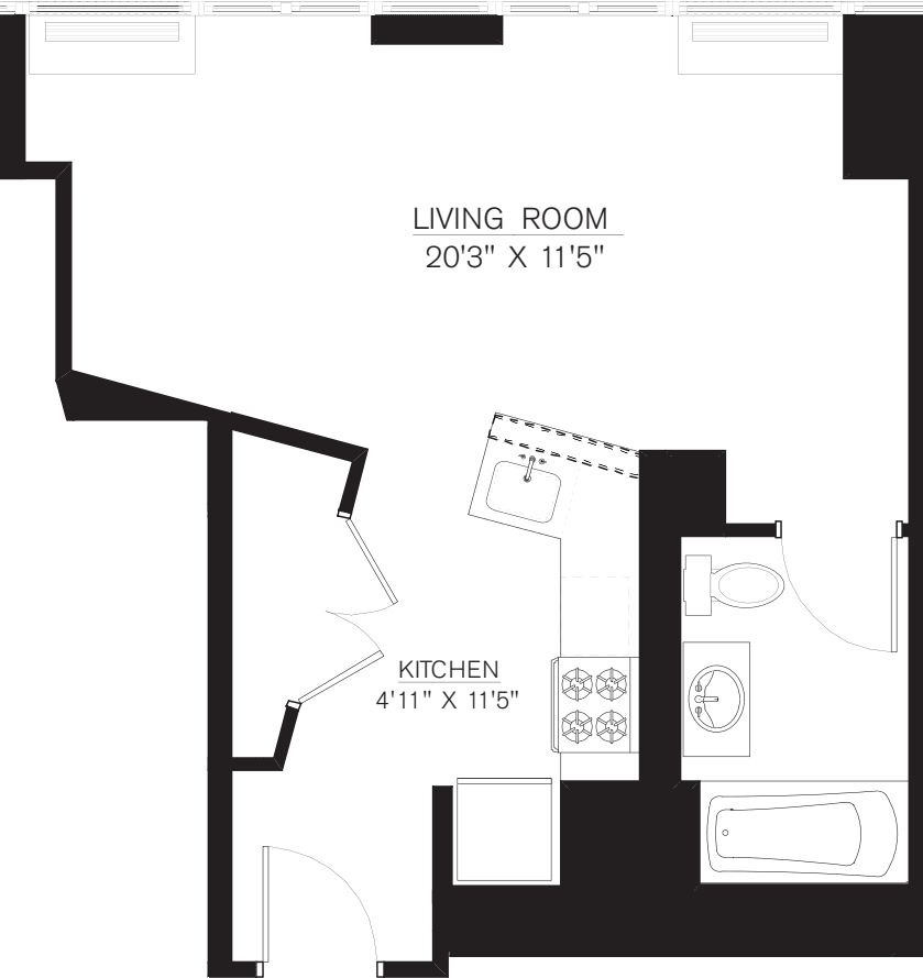 Studio C Line floor 5-50 floor plan
