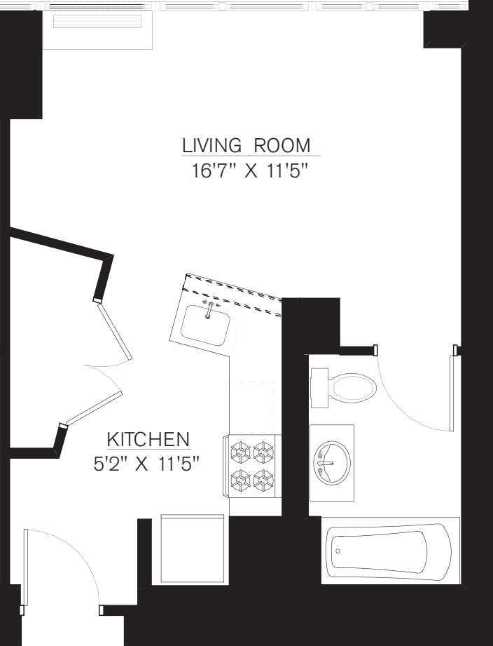 Studio D Line floors 5-50 floor plan