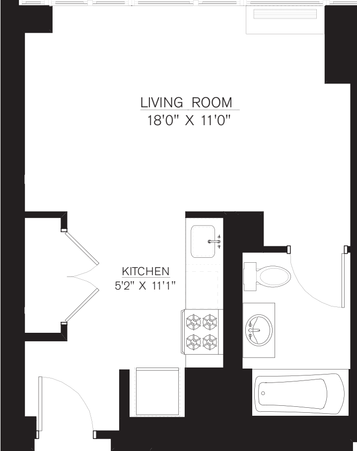 Studio E Line floors 5-41 floor plan