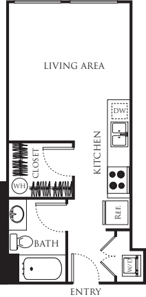Studio 375 B floor plan