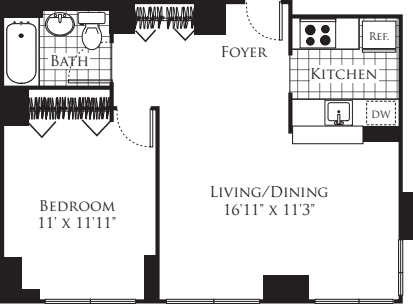Unit D7-32 floor plan
