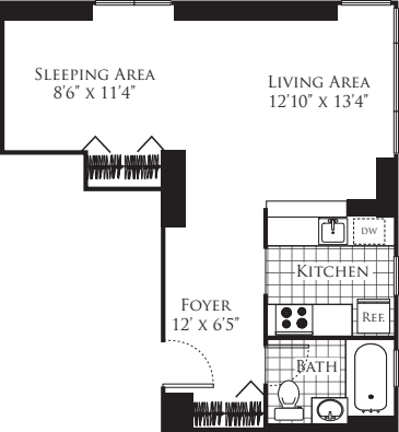 B 574 floor plan