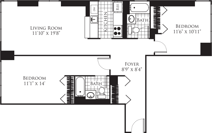 B 1097 floor plan