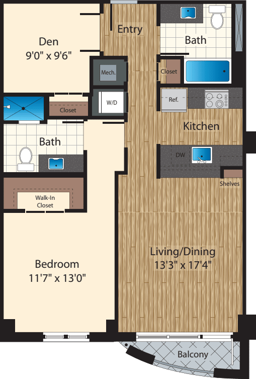 Unit 401 floor plan