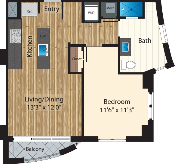 Unit 409 floor plan