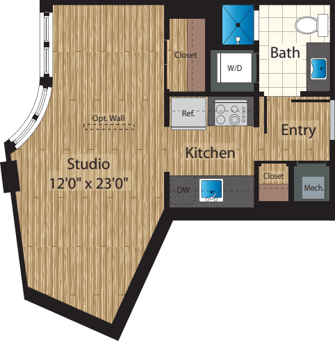 Unit 412 floor plan