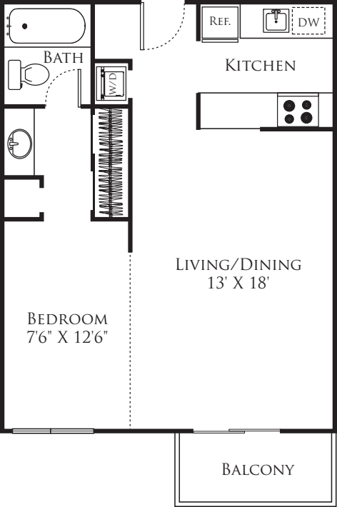 Studio B floor plan