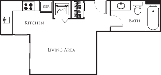 Micro Studio - A4 floor plan