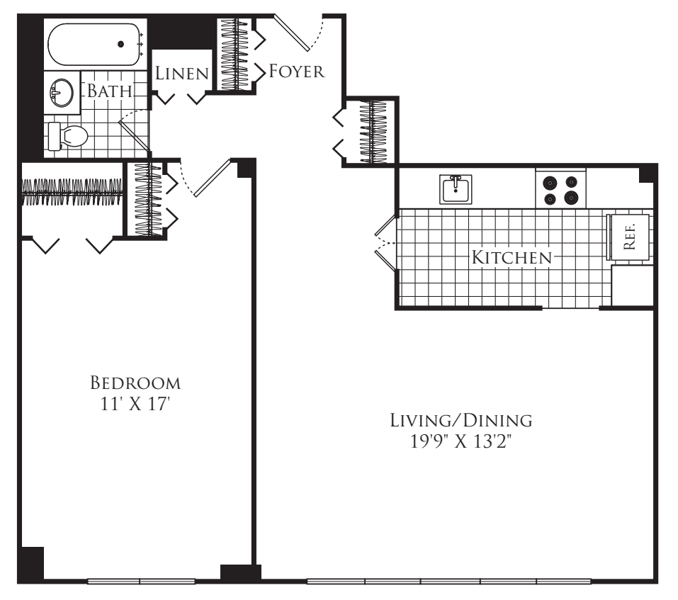 The Cadbury floor plan