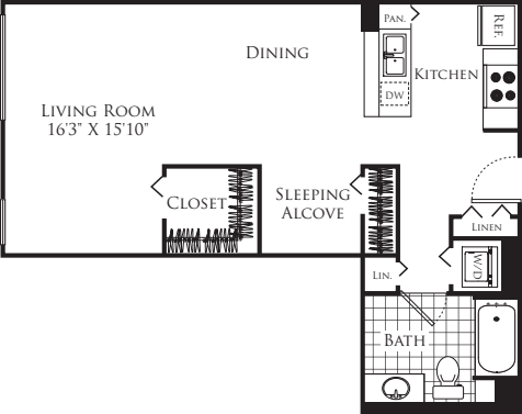 Studio 9 floor plan