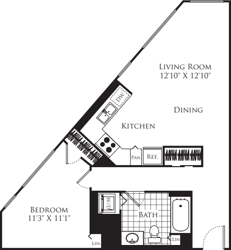 1 Bedroom FP 27 floor plan