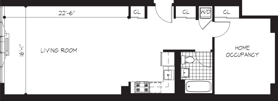 0A Den floor plan