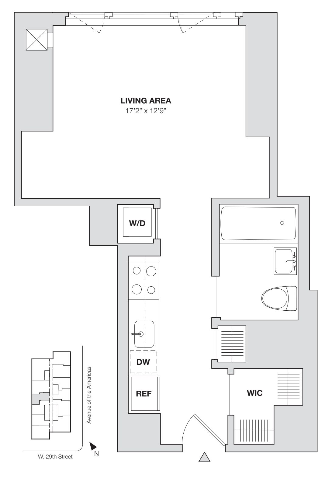 Studio B floor plan