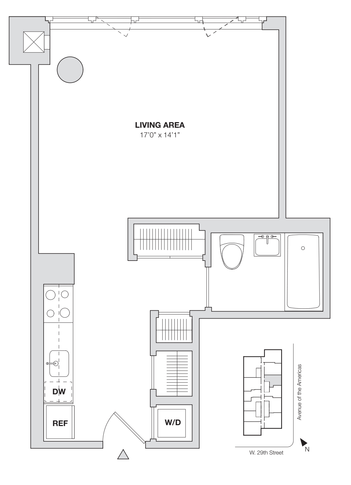 Studio G floor plan