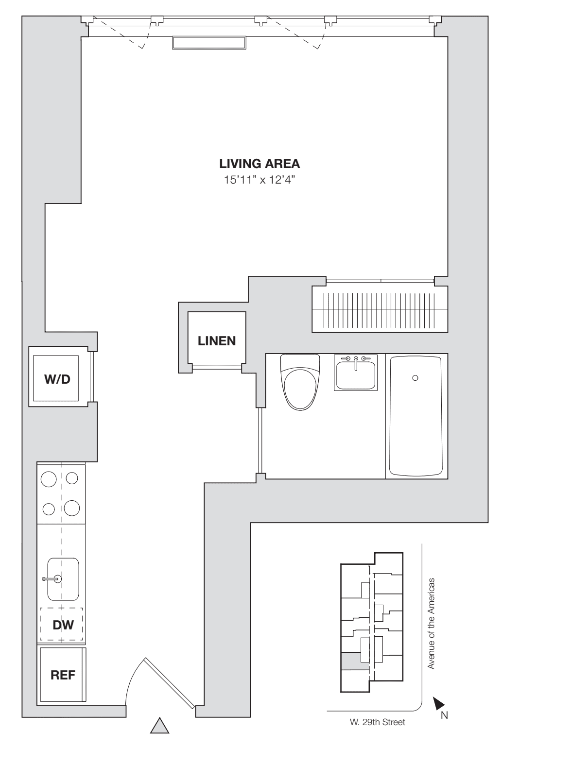 Studio L floor plan