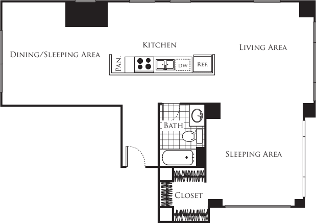 Studio D2 floor plan