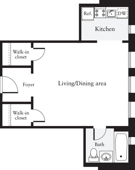 Studio D floor plan