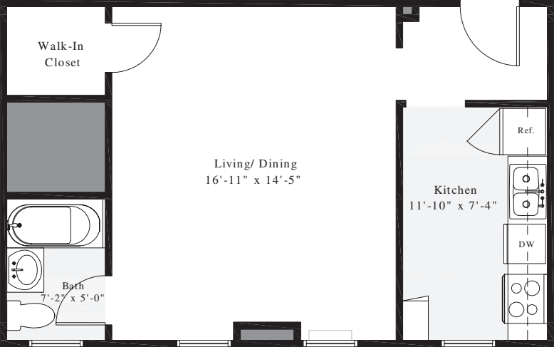 Studio I floor plan