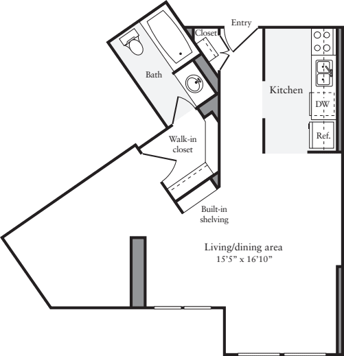 Studio R floor plan