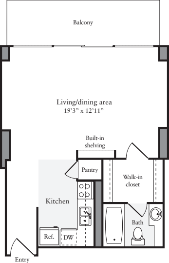 Studio V floor plan