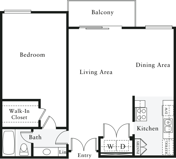 1 Bedroom I floor plan
