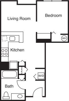 Studio A floor plan