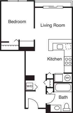 Studio E floor plan