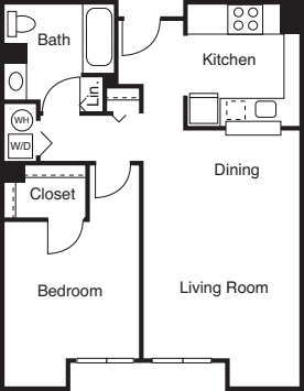 1 Bedroom I floor plan