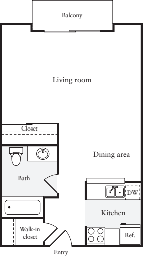 Studio B floor plan