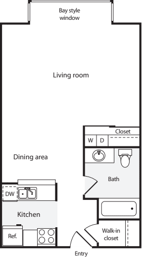 Studio C floor plan