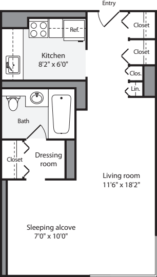 Studio J floor plan