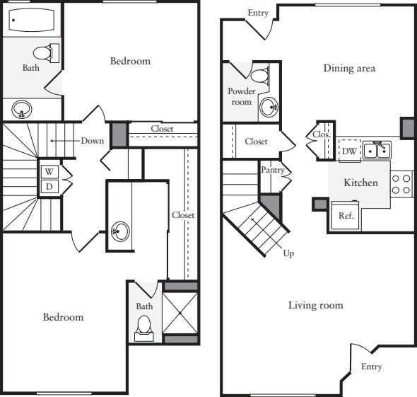 2 Bedrooms C floor plan