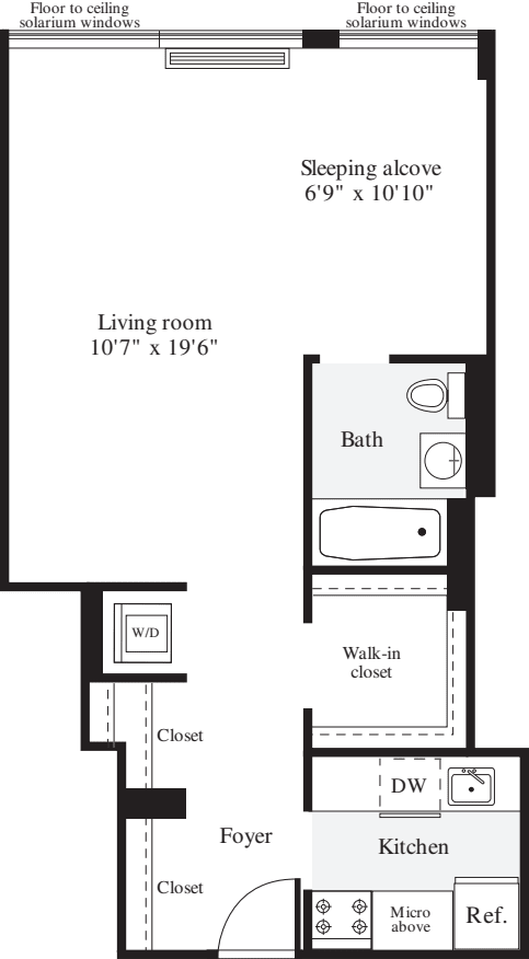 Studio K1 floor plan