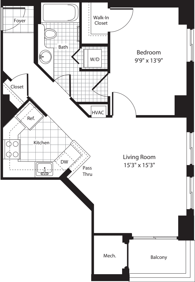 1800 Oak Apartments in Rosslyn, Arlington 1800 North Oak Street