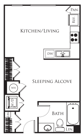 Studio B floor plan