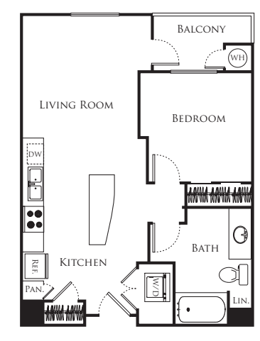 One B floor plan